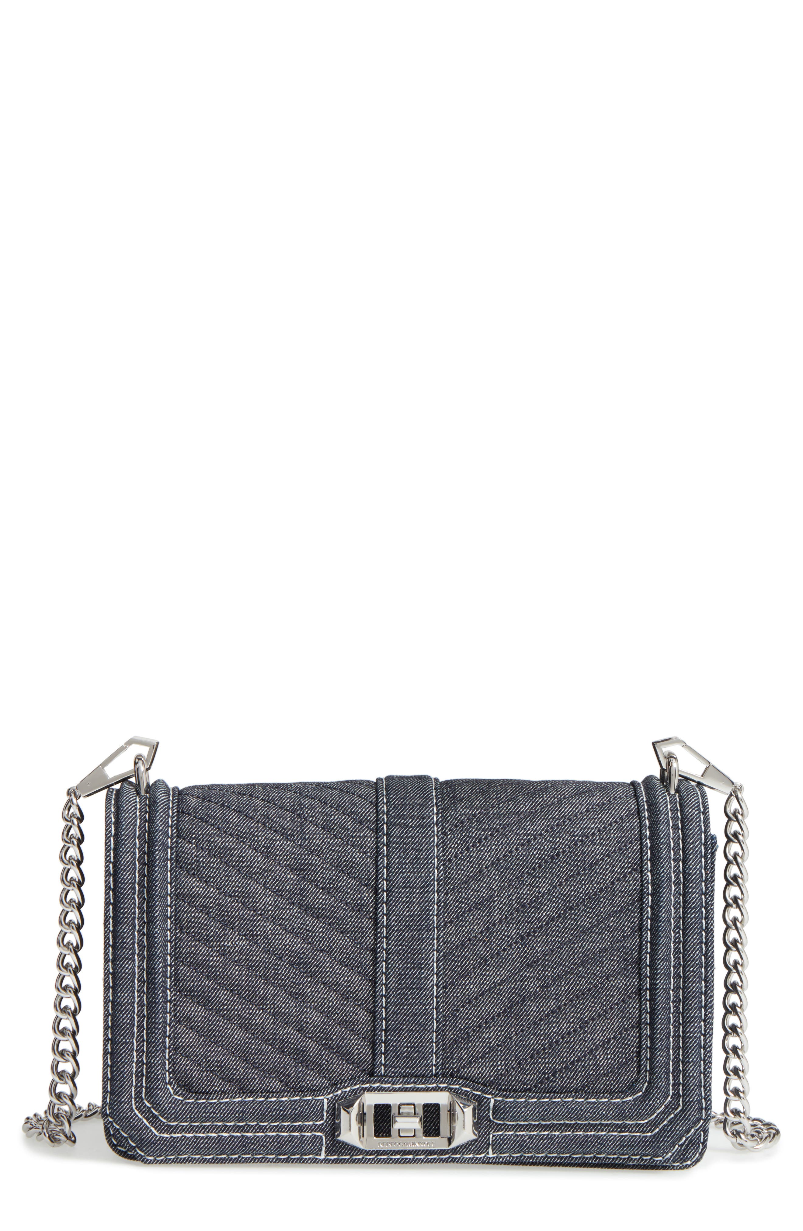 Rebecca Minkoff Love Denim Crossbody Bag, Main, color, 
