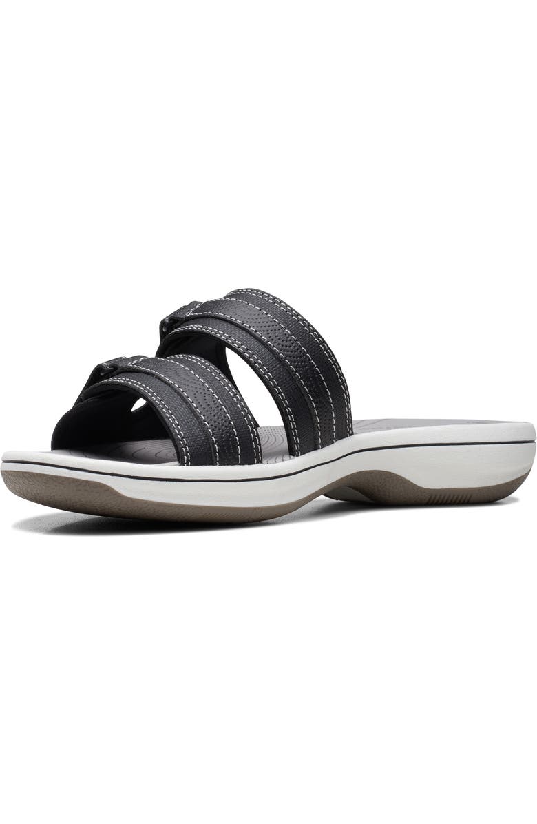 Clarks<sup>®</sup> Breeze Piper Slide Sandal, Alternate, color, Black