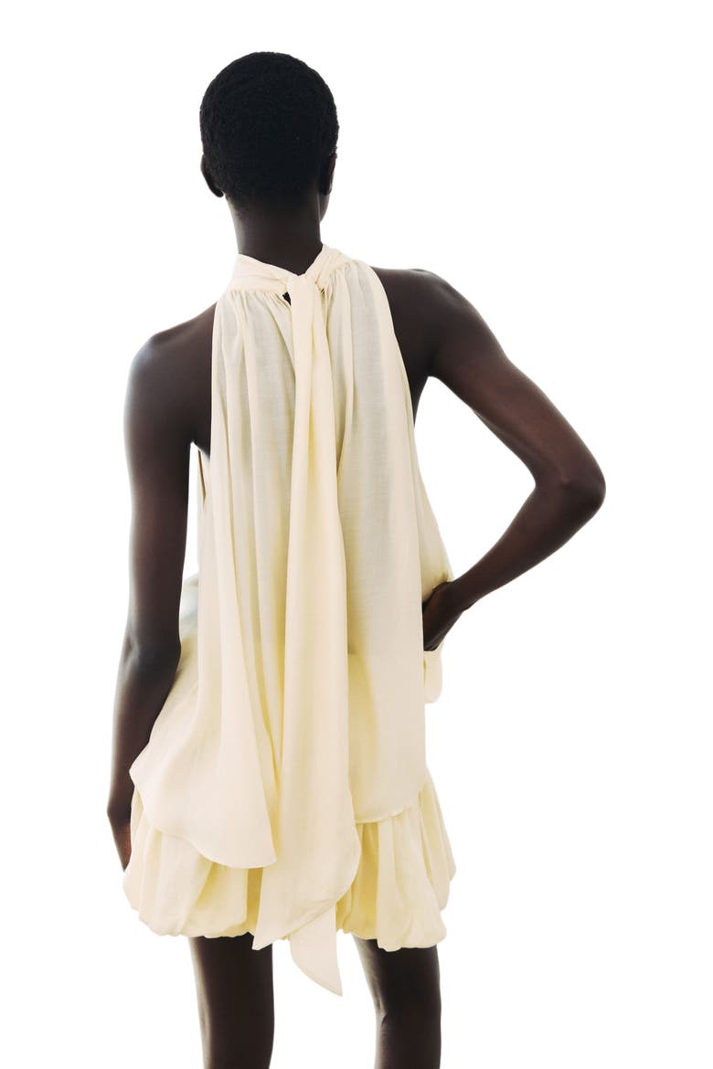 Sleeveless Cupro-blend Top, Alternate, color, Pale yellow