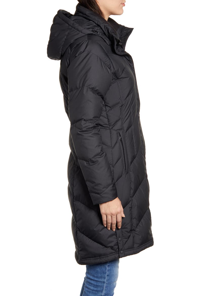Down With It Hooded Down Parka, Alternate, color, BLACK