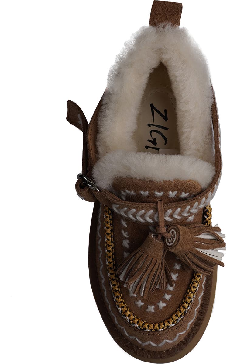 ZIGI Michel Faux Fur Platform Bootie, Alternate, color, Tan Suede