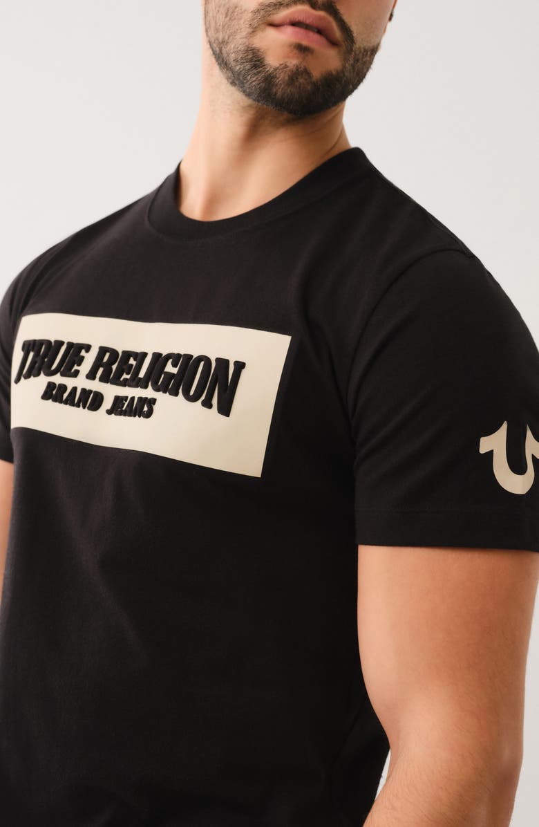 True Religion Embossed Arch Cotton Graphic T-Shirt, Alternate, color, 