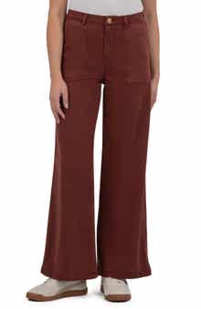 KUT from the Kloth Meg Patch Pocket High Waist Wide Leg Pants