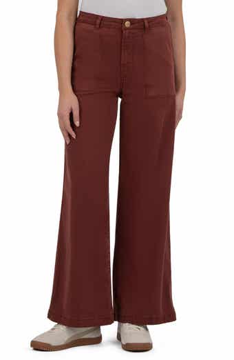 KUT from the Kloth Meg Patch Pocket High Waist Wide Leg Pants