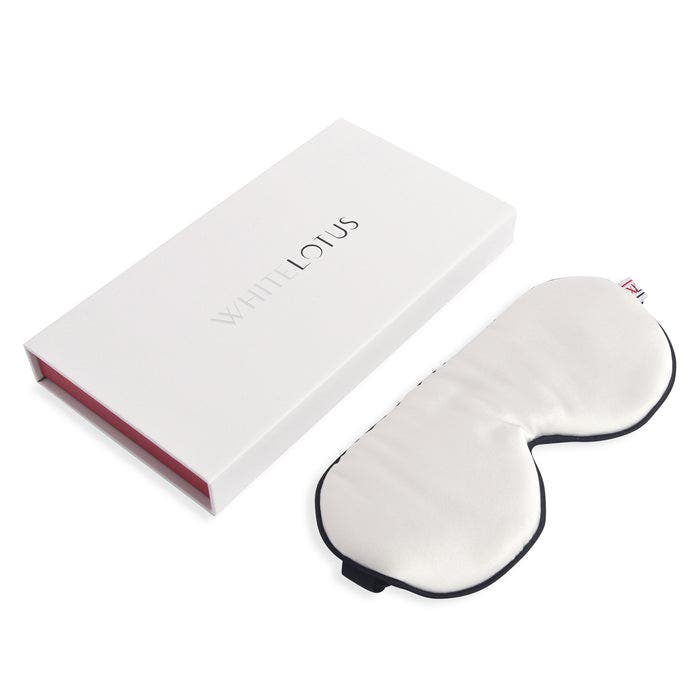 White Lotus Beauty Luxurious Cruelty Free 100% Mulberry Silk Eye Mask 