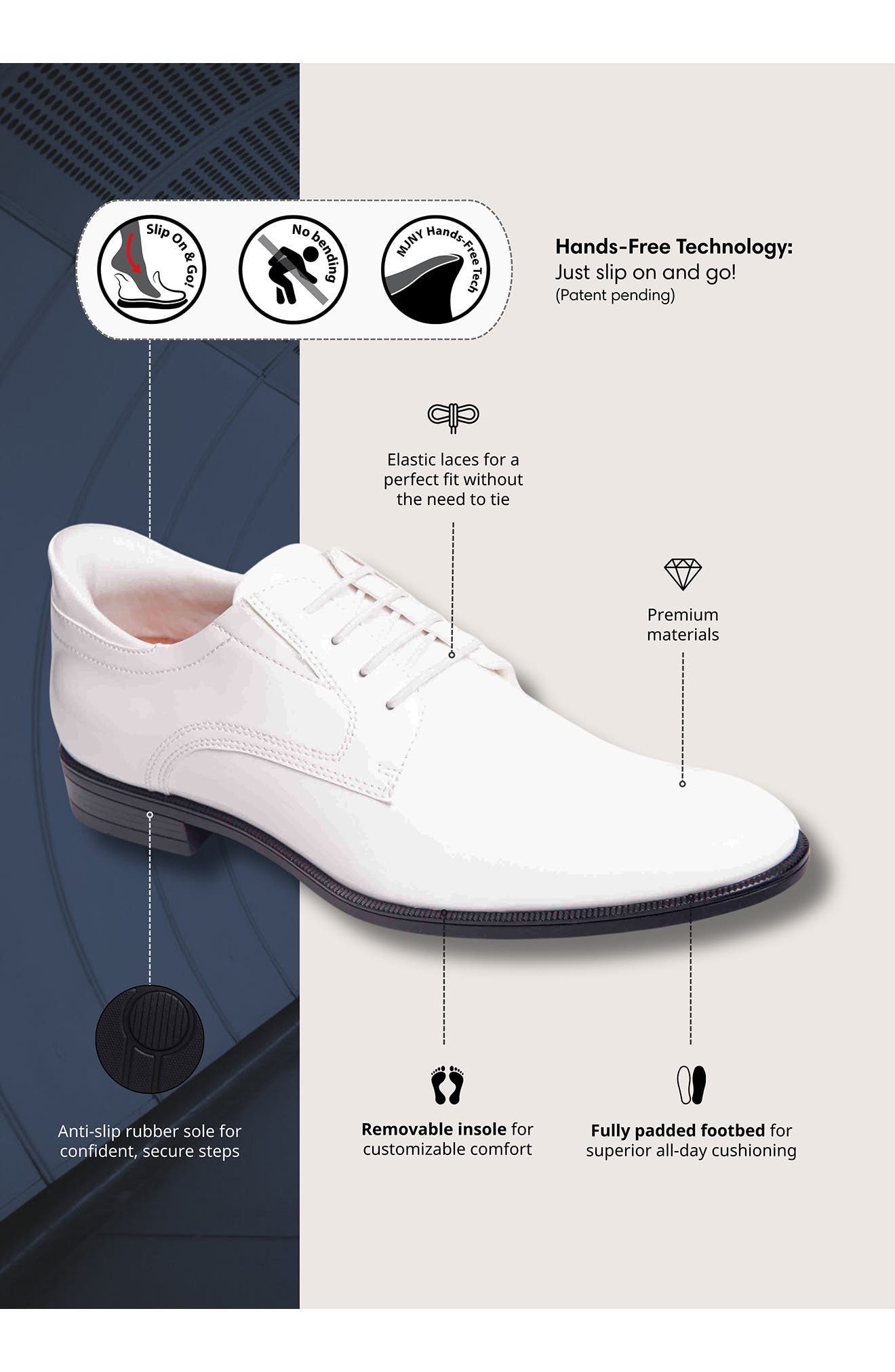 State Street Plain Toe Casual Oxford, Alternate, color, WHITE PATENT