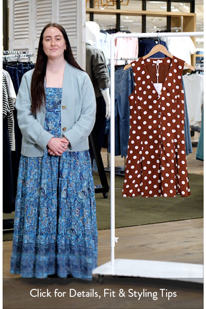 Darcy Dot Sleeveless Fit & Flare Minidress video