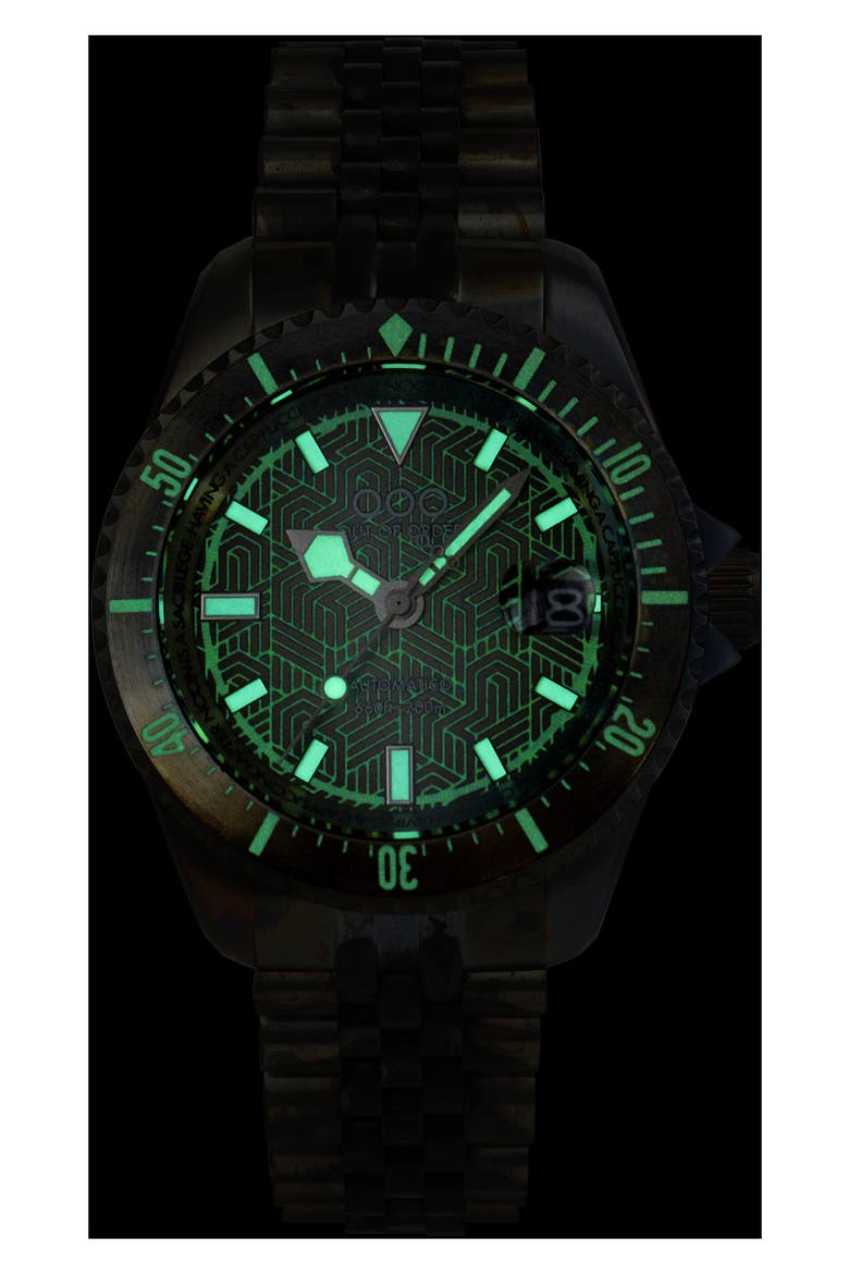 Diverissimo Azteco Automatic Bracelet Watch, 42mm, Alternate, color, AZTECO SAND