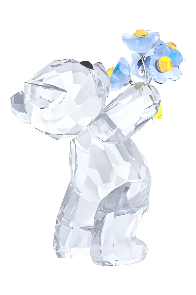 Kris Bear Forget-Me-Not Crystal Figurine, Alternate, color, MULTI
