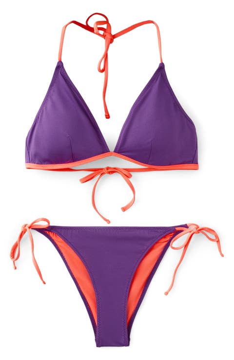 Two-Tone Two-Piece Swimsuit