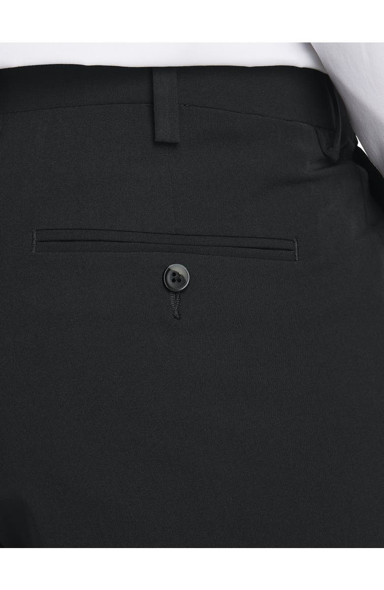 Oak Hill by DXL Easy Stretch Pleated Dress Pants, Alternate, color, Black