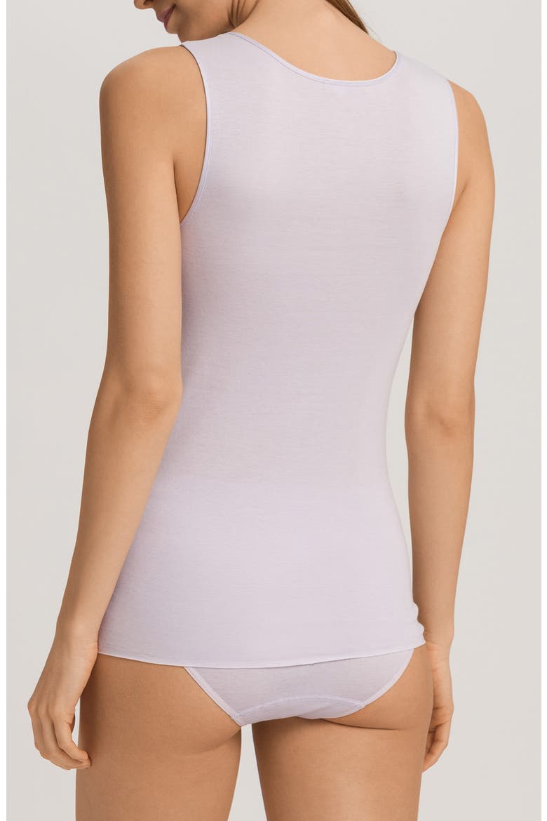 Kalea Embroidered Trim Cotton Tank Top, Alternate, color, PINK LAVENDER
