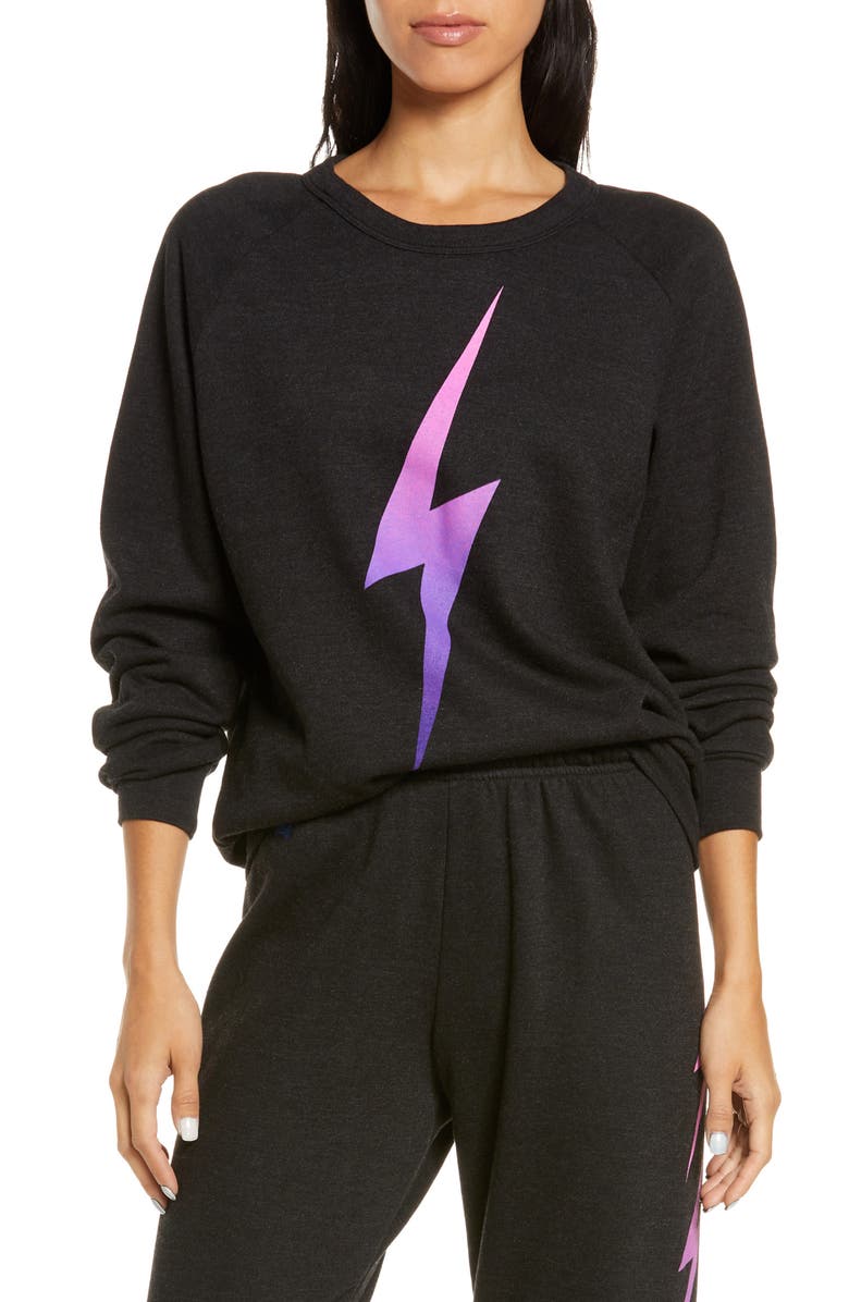 Aviator Nation Bolt Fade Sweatshirt, Main, color, 