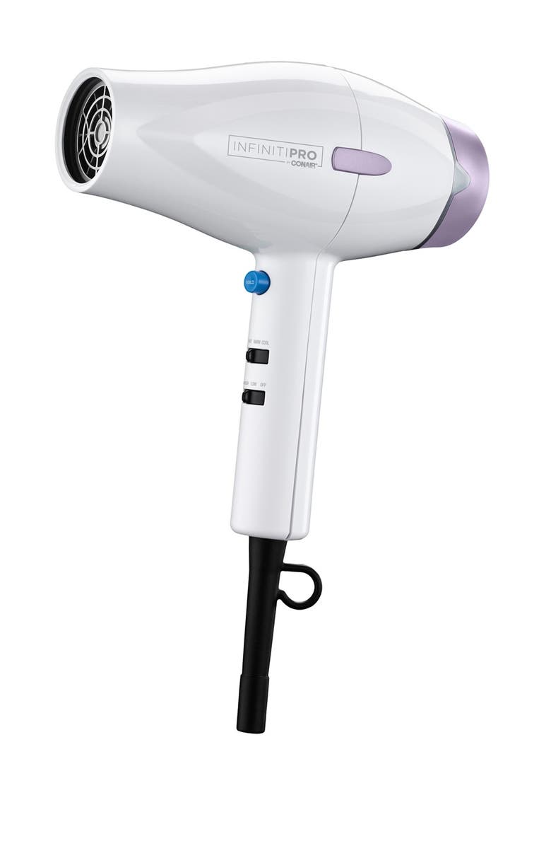 CONAIR Infiniti Pro Advanced Ceramic Dryer - White & Purple, Main, color,