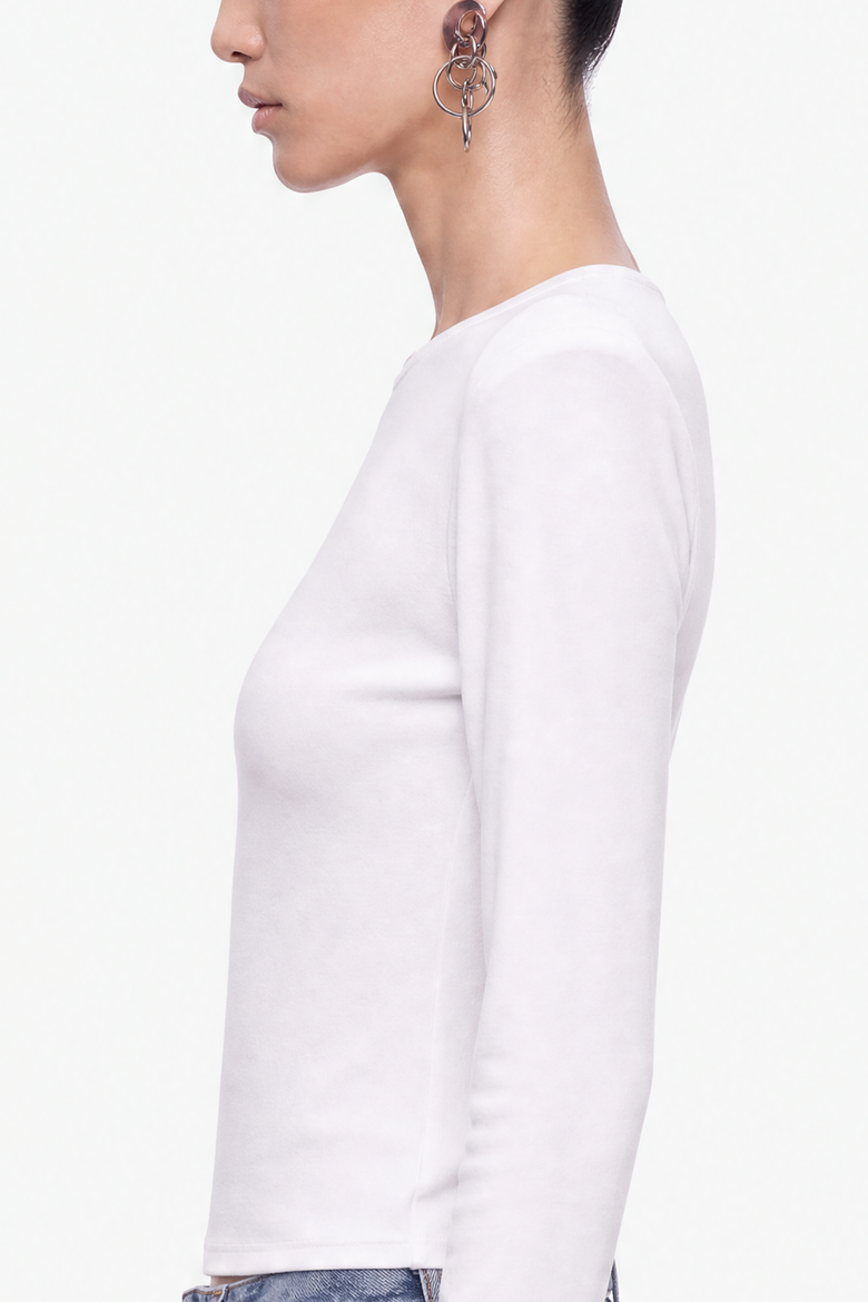 Eyelet Lace Up Blouse, Alternate, color, White