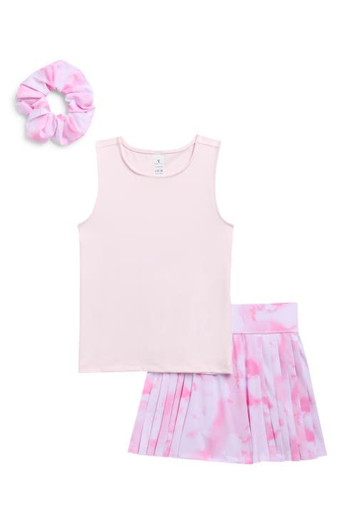 Kids' Lux Nicki Tank, Skort & Scrunchie Set (Big Kid)