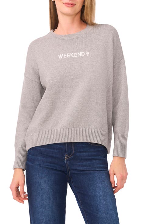 Weekend & Wine Cotton Sweater