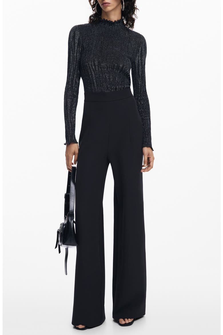 Loira Wide Leg Jumpsuit, Main, color, BLACK