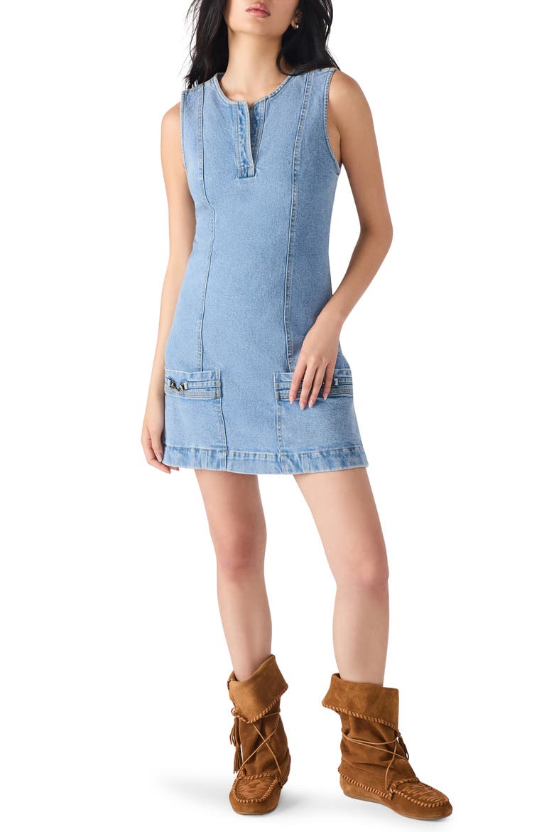 Averi Denim Dress, Main, color, FOREVER BLUE