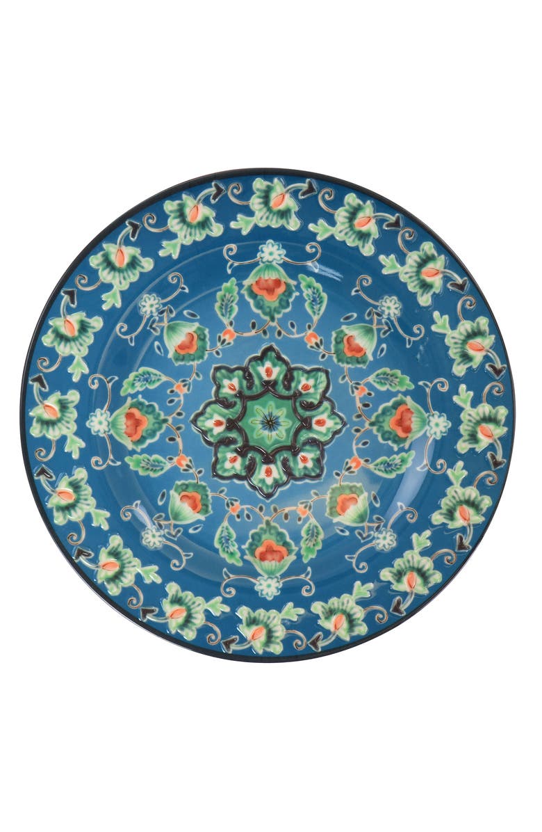 Gibson Home 16 Piece Tacoma Melamine Dinnerware Set, Alternate, color, Blue