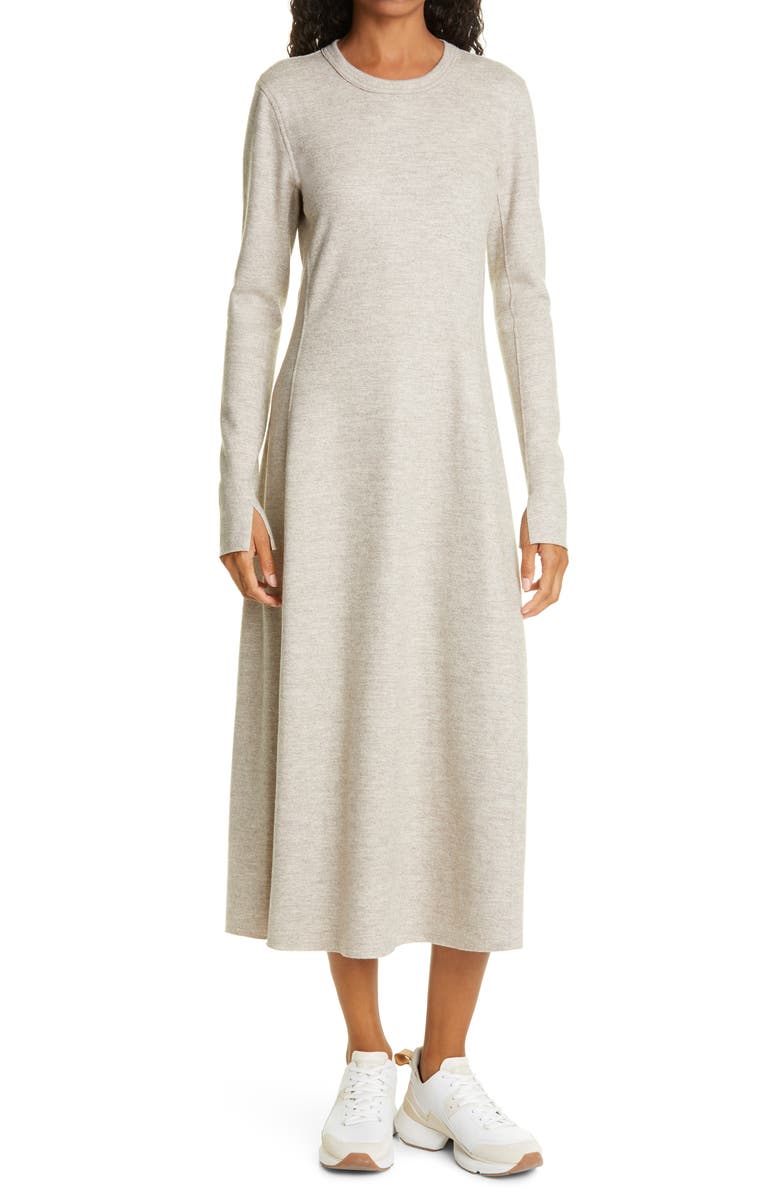 rag & bone Yan Long Sleeve Wool Sweater Dress, Main, color, 