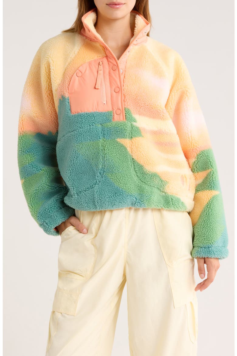 FP Movement Rocky Ridge Fleece Pullover, Main, color, FADED HORIZON COMBO