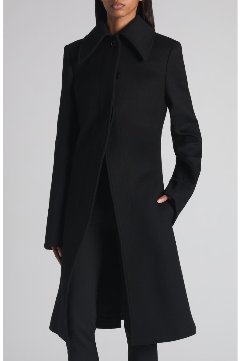 T-Bar Wool & Cashmere Cutaway Coat, Alternate, color, BLACK