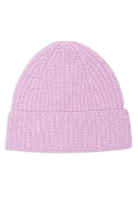 Cashmere Ribbed Beanie