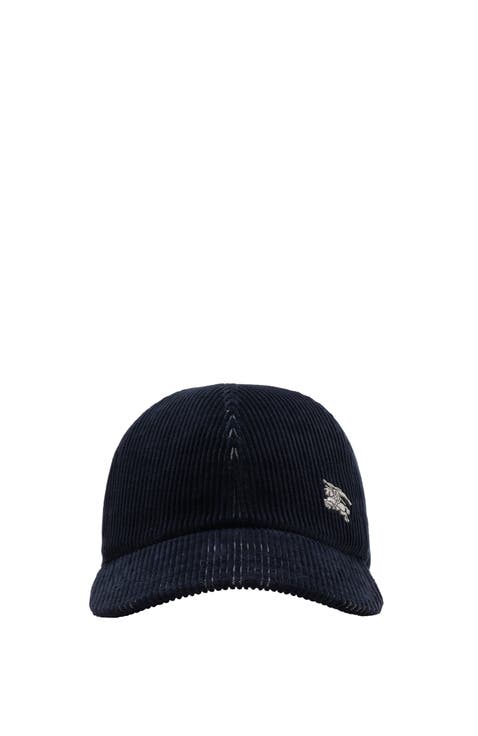 Check Corduroy Baseball Cap