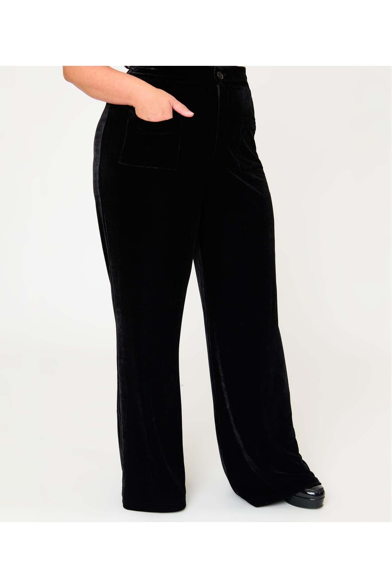 Scallop Hem Corduroy Mini Skirt, Alternate, color, Black & Orange Stripe
