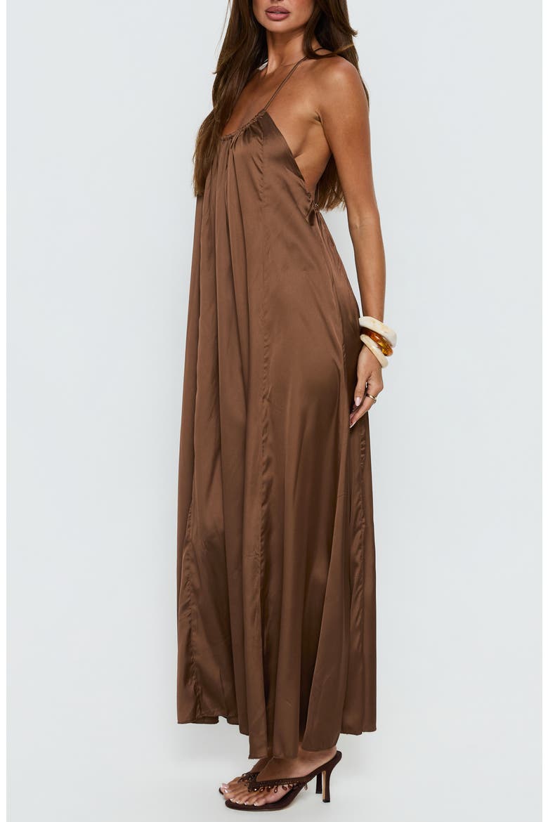 Seatides Scoop Maxi Dress, Alternate, color, CHOCOLATE