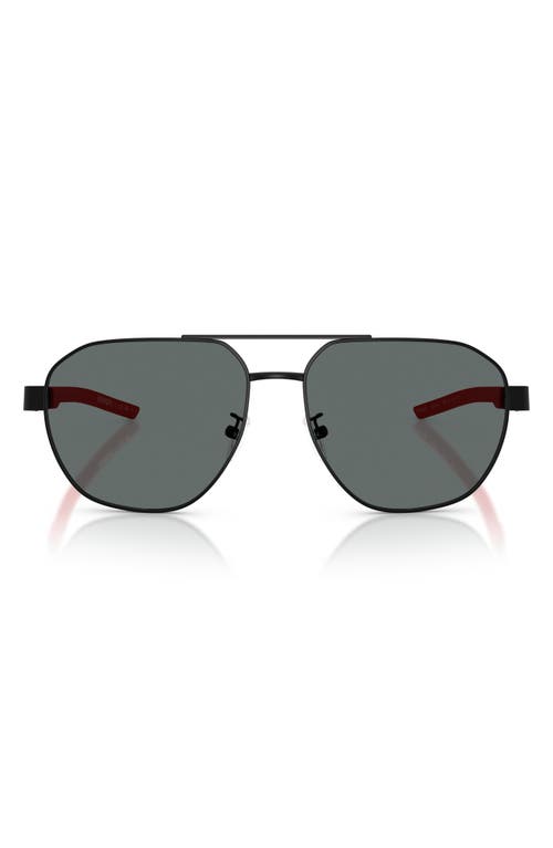 Scuderia Ferrari 59mm Polarized Aviator Sunglasses