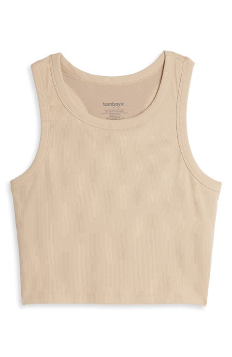 Rib Longline Sports Bra (Regular & Plus)