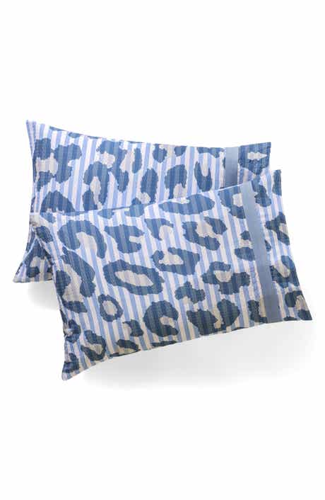 Leopard Print Seersucker Cotton Queen Sheet Set