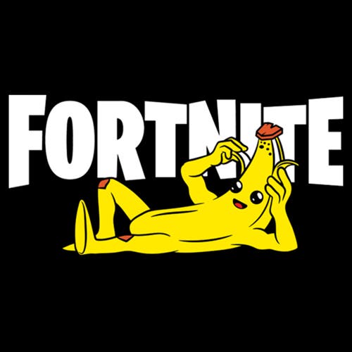 Fortnite Boy's Peel Yourself Logo Graphic T-shirt In Black