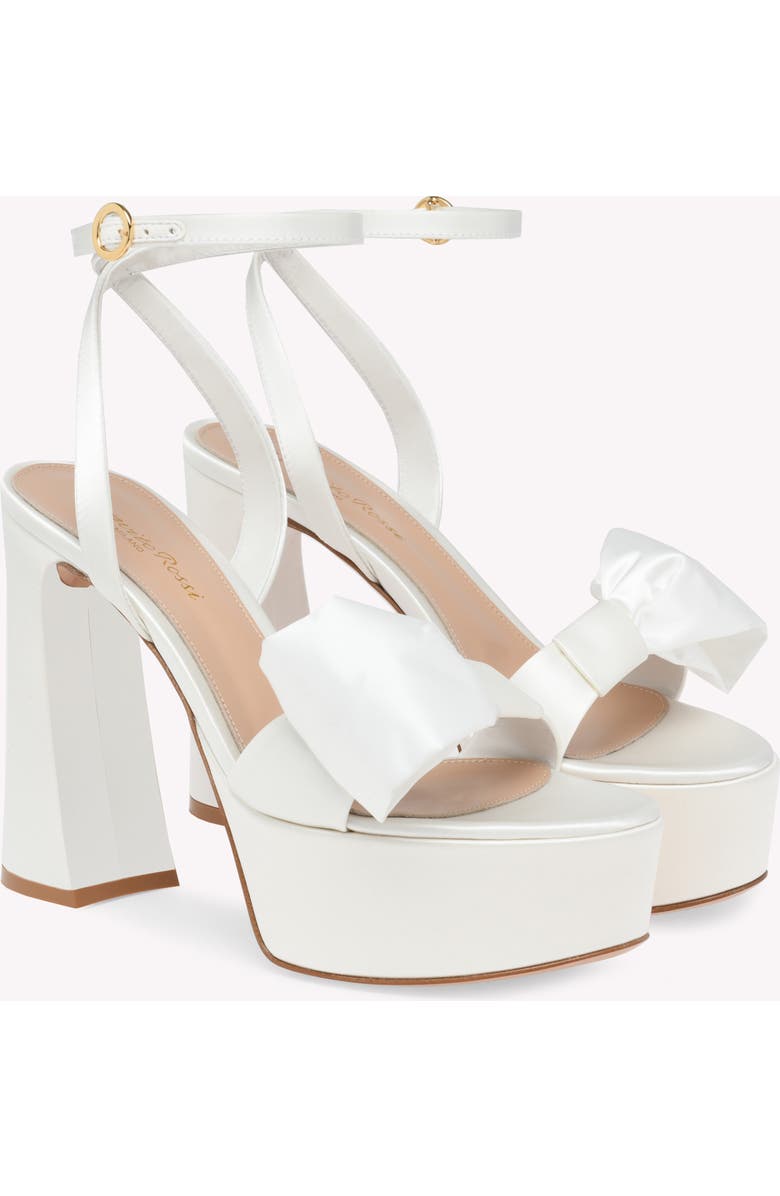 Gianvito Rossi Rosie Sandal, Alternate, color, White Fabric