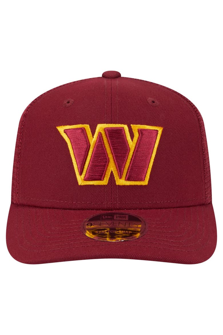 Men's New Era Burgundy Washington Commanders Main Trucker 9SEVENTY Stretch-Snap Hat, Alternate, color, Burgundy