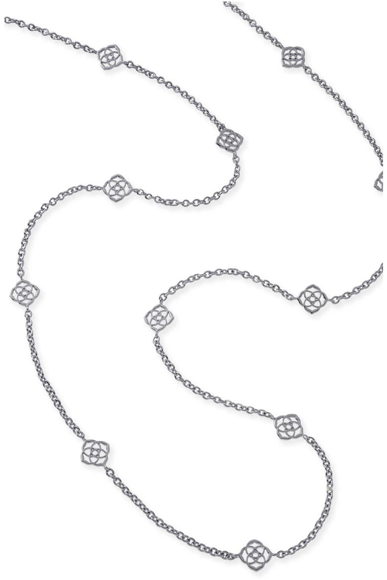 'Devalyn' Station Necklace, Alternate, color, SILVER