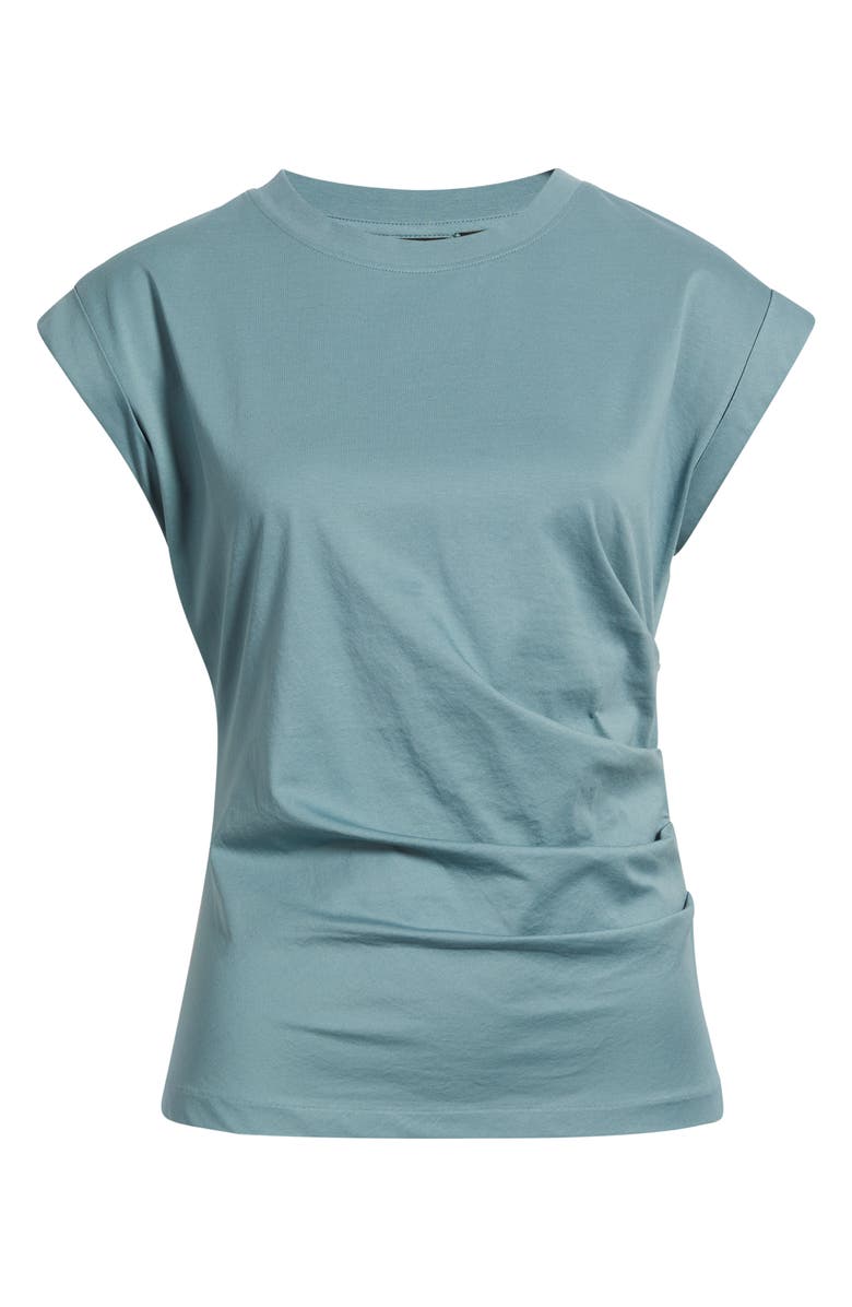 BOSS Epka Strong Shoulder Jersey Top, Alternate, color, Reef