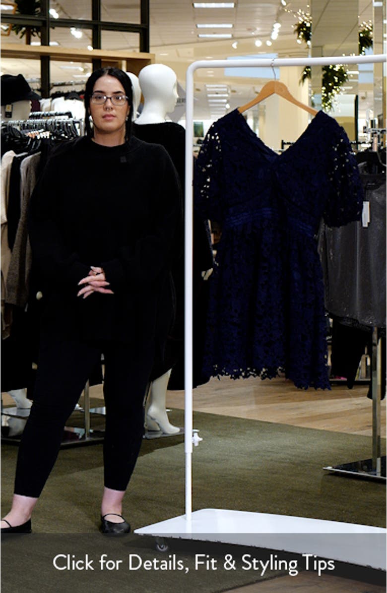 Puff Sleeve Lace Minidress, sales video thumbnail