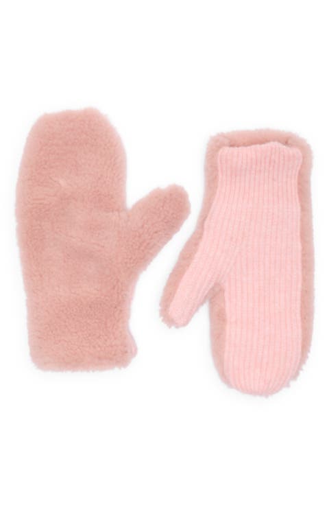 Faux Shearling Mittens