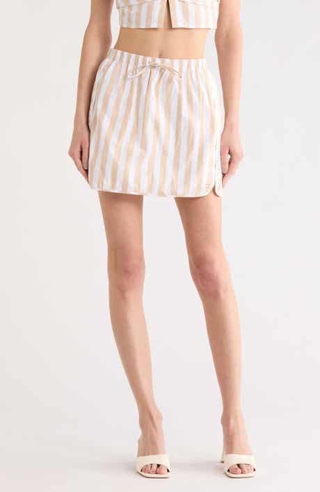 Simkhai Catherine Stripe Boxer Miniskirt