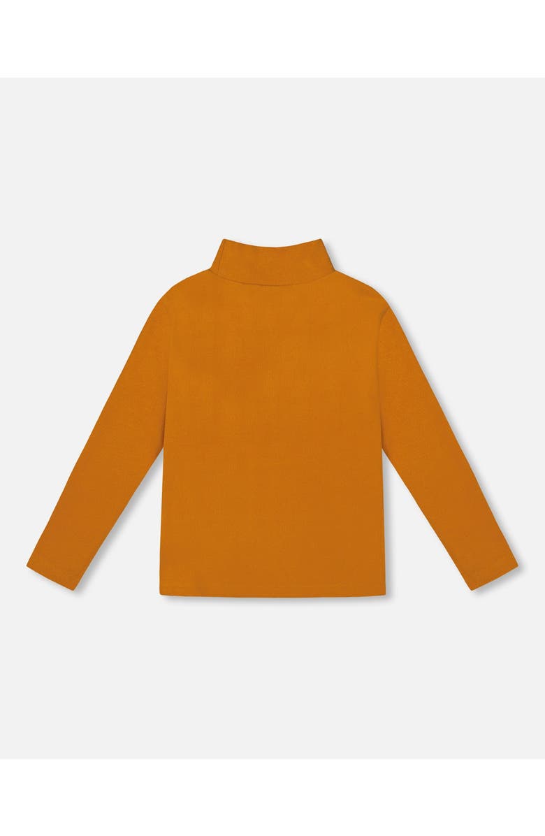 Deux par Deux Super Soft Ribbed Mock Neck Top, Alternate, color, Golden Yellow