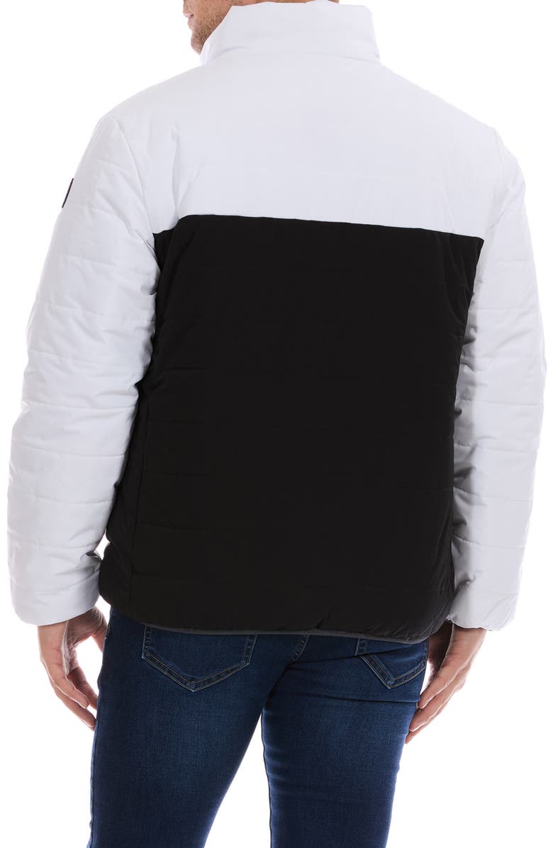 Perry Ellis Colorblock Reversible Quilted Jacket, Alternate, color,