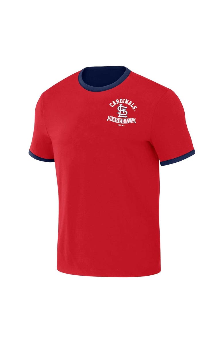 Darius Rucker Collection by Fanatics Men's Darius Rucker Collection by Fanatics Red/Navy St. Louis Cardinals Two-Way Ringer Reversible T-Shirt, Alternate, color, 