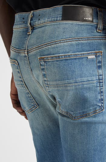 MX1 Leather Patch Ripped Skinny Jeans