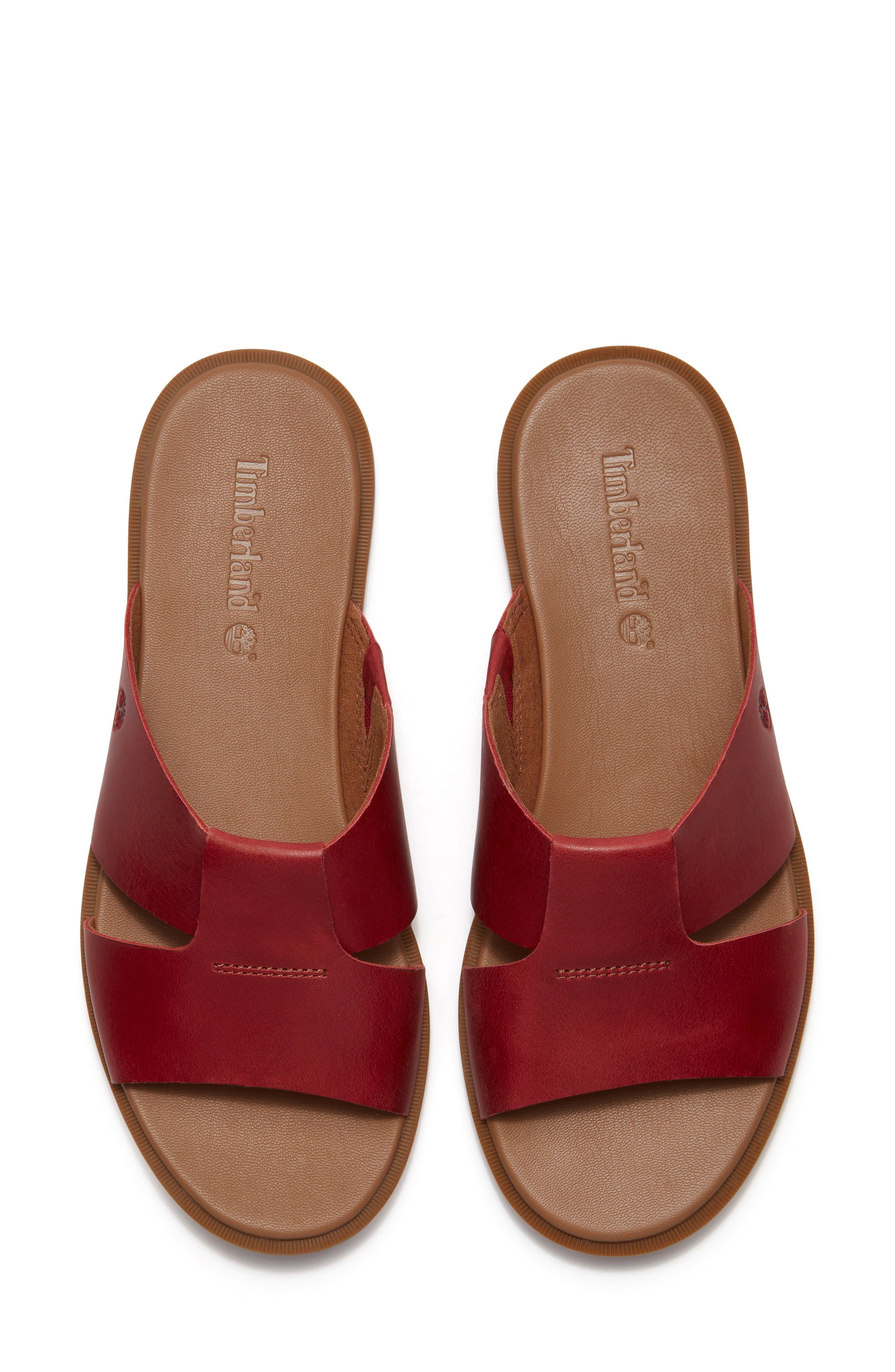 Timberland Calista Bay Slide Sandal, Alternate, color, Md Red Fgrain