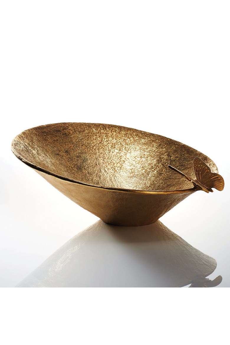 Nest Asymmetrical Bowl, Main, color, Gold
