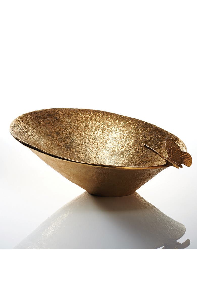 Lunares Nest Asymmetrical Bowl, Main, color, Gold