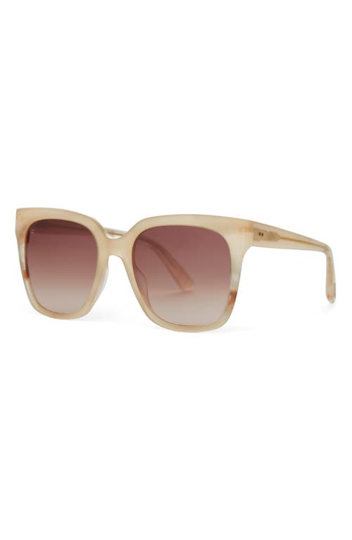 Toms Natasha 53mm Polarized Square Sunglasses In Oatmilk Latte Lamination